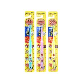 〖3支装〗日本原产狮王牙刷面包超人婴幼儿童乳牙软毛牙刷1支0~3岁 一般贸易中文标