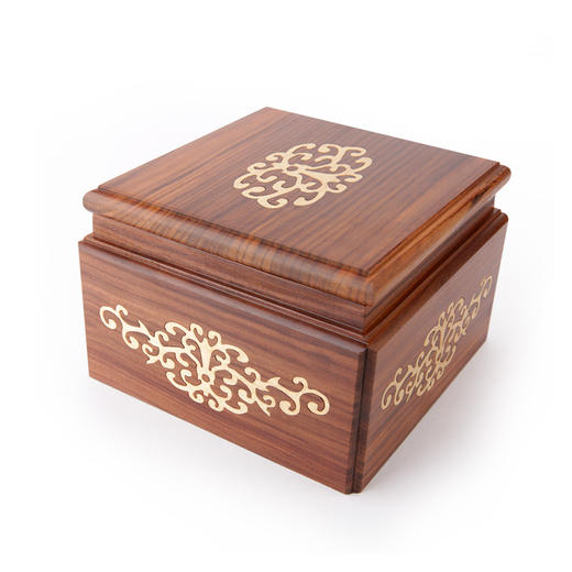 巴西酸枝木方形围棋罐 商品图3