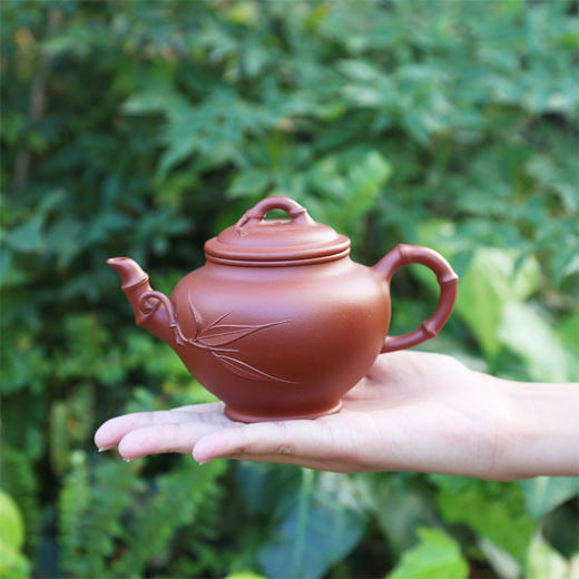 【竹报春来】范锡军大师手工紫砂壶 商品图0