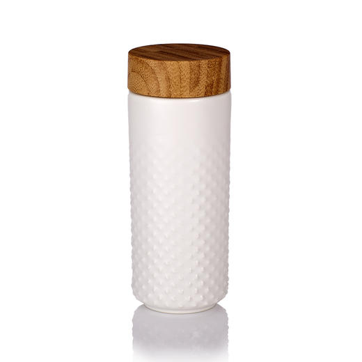 繁星随身杯(木纹盖） 双层350ml 商品图0