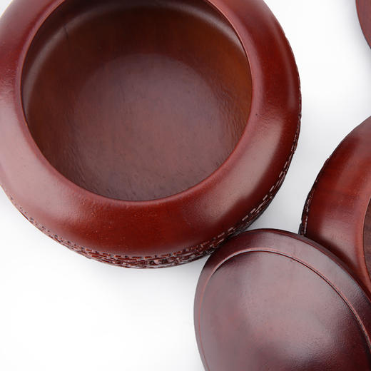 龙雕红木围棋罐 商品图3