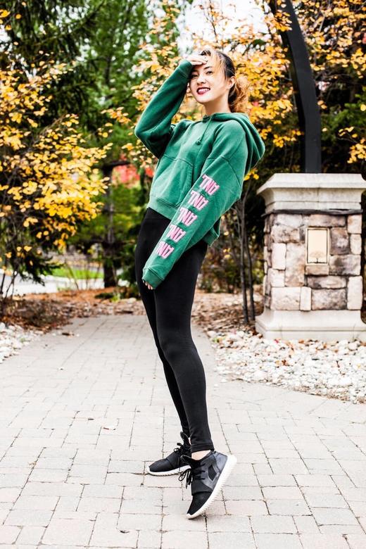 2条装Felina女士加绒秋冬保暖打底裤瑜伽裤 高腰外穿紧身显瘦黑色 商品图4