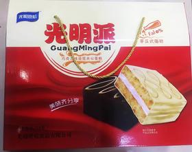 光明巧克力涂层夹心蛋糕