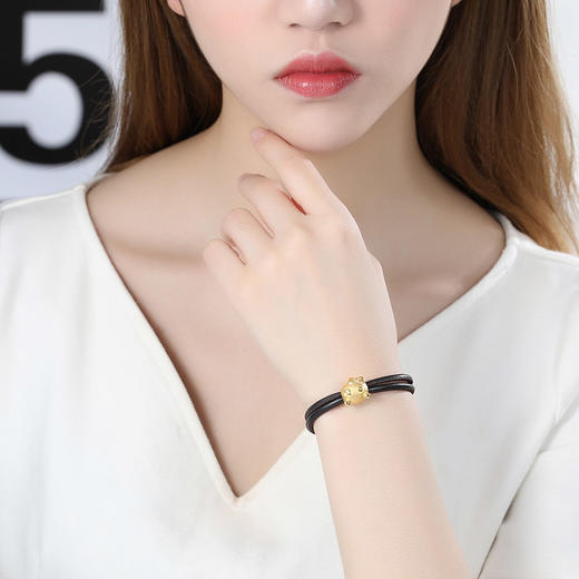 潮宏基珠宝 梦幻西游-超级泡泡 黄金3D硬金足金串珠手链女 商品图3