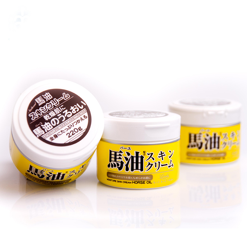 【包邮】日本进口 loshi马油面霜护肤滋润保湿霜 220g