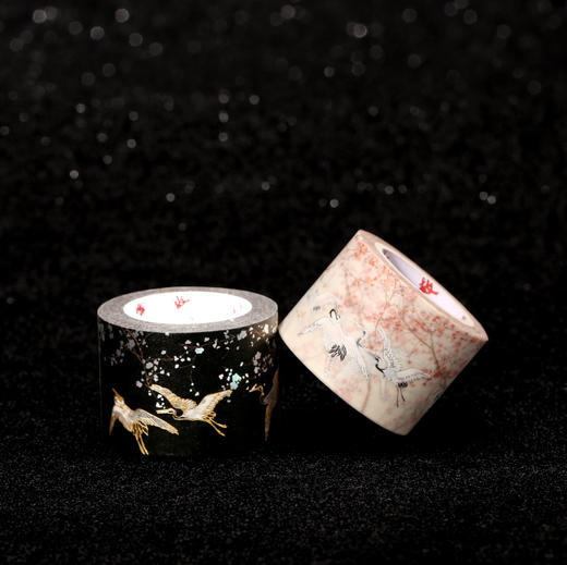梅花仙鹤图烫金/烫银和纸胶带套装 商品图1