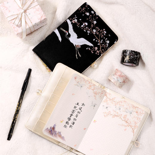 梅花仙鹤图烫金/烫银和纸胶带套装 商品图0