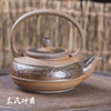荥经朱氏砂器 手工制作 无釉窑变提梁黑砂茶具 商品缩略图2