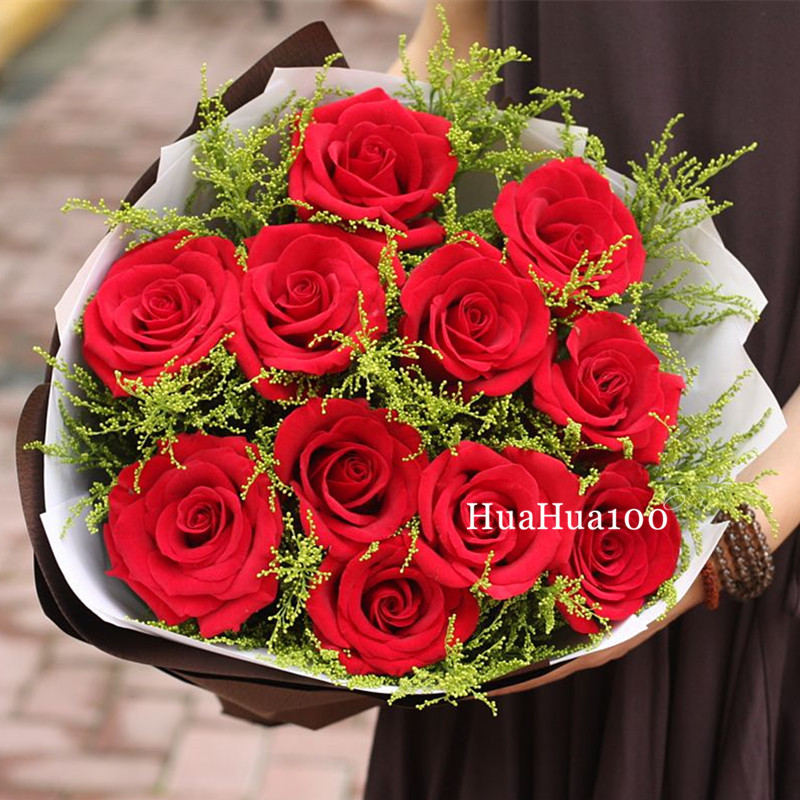 一心一意Z款丨11朵红玫瑰/束