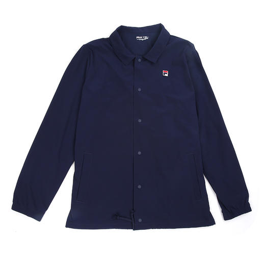   FILA 美版男秋冬士衬衫领纽扣开衫抽绳教练夹克外套 商品图1