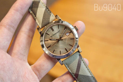 原单巴宝莉Burberry  Bu9040男士腕表表壳：316L精钢机芯：原装瑞士石英表带：进口牛皮表盘尺寸：41mm简约时尚四季百搭的英伦风情男士腕表限时特价💰650 商品图1