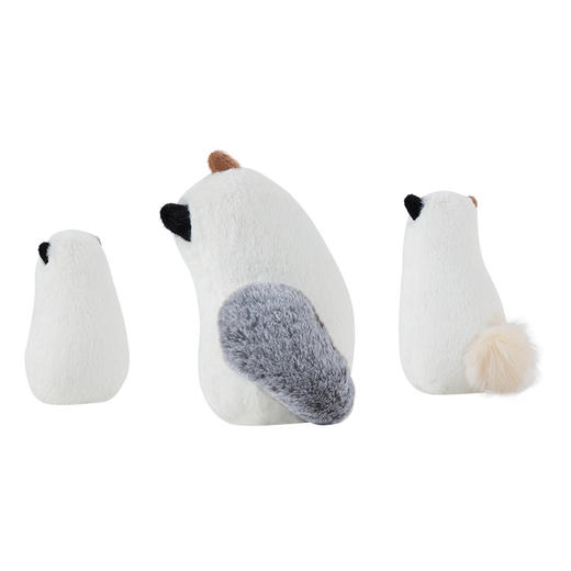 哲品 喵呜系列家居布艺毛绒猫形沙发腰枕床上办公室靠枕摆件可拆洗 商品图1