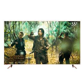 长虹 55D3P 55英寸电视 人工智能金属版 2GB+16GB HDR 4K超高清液晶智能网络平板电视（蔷薇金）