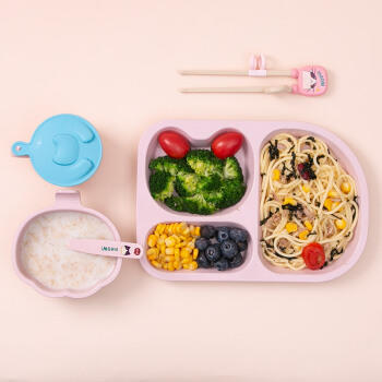 双枪儿童稻壳餐具（三色可选） 商品图4