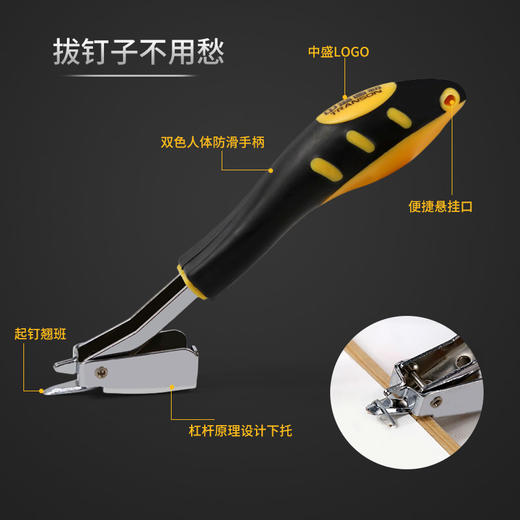 中盛画材_重型起钉器 布框拔钉器 手动钉枪取钉器 起钉工具钳 商品图3