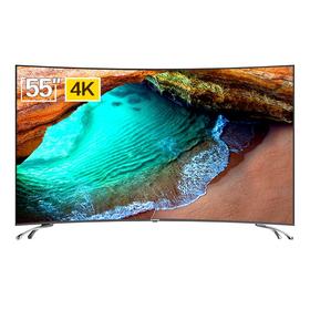 长虹 55D3C 55英寸电视 32核4K超高清HDR 曲面人工智能液晶智能平板电视机（黑色）