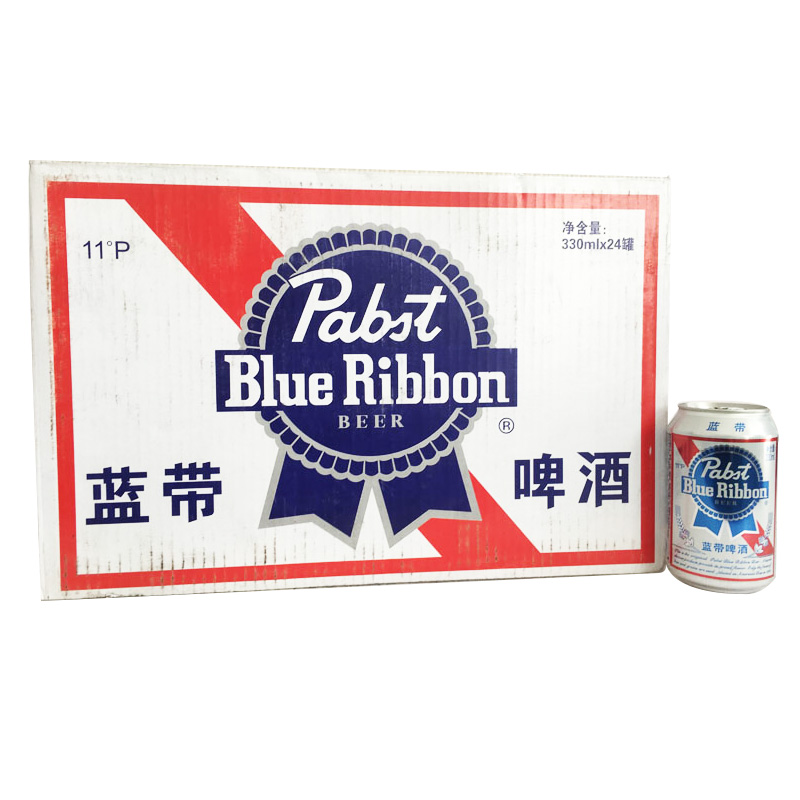 蓝带啤酒330ml*24听/箱