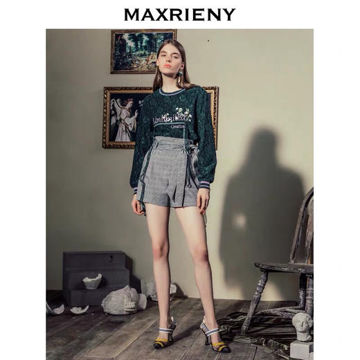 4楼MAXRIENY 千鸟格短裤个性时尚【待调整】 商品图0