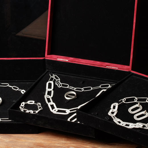 Eight系列定制荷兰设计师原创极简纯银时尚北欧项链情侣礼物女友 商品图2