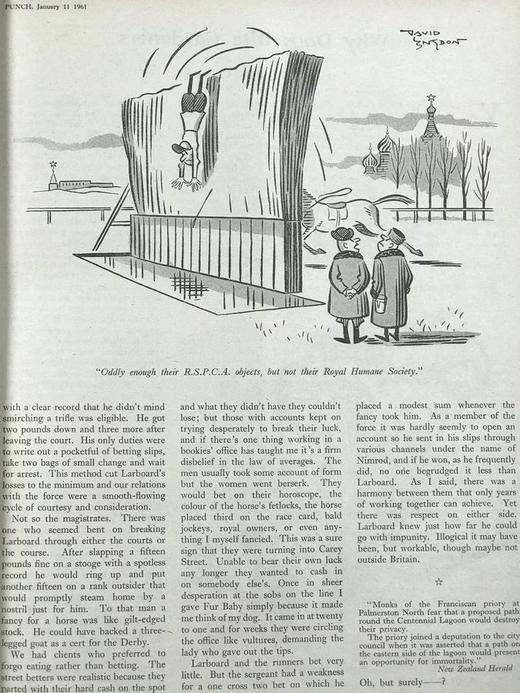 英国讽刺漫画杂志《笨拙》 1961年1-6月期刊 超千余幅漫画插图 漆面精装大16开 商品图7