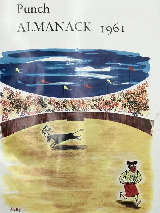 英国讽刺漫画杂志《笨拙》 1961年1-6月期刊 超千余幅漫画插图 漆面精装大16开 商品图2