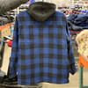 19年冬季新款 BOSTON TRADERS 男士校园风连帽假两件衬衫棉服外套 商品缩略图1
