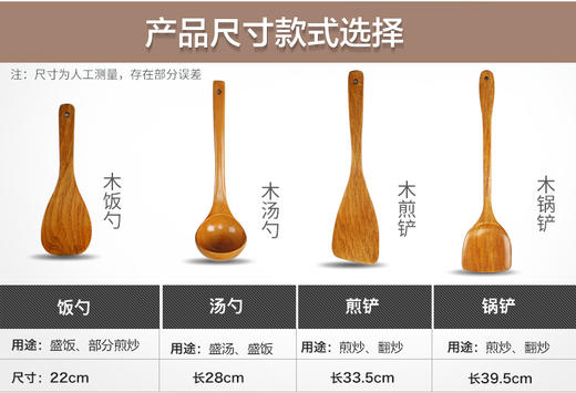 双枪勺铲系列【可拆分买，饭勺+汤勺+锅铲+煎铲】 商品图1