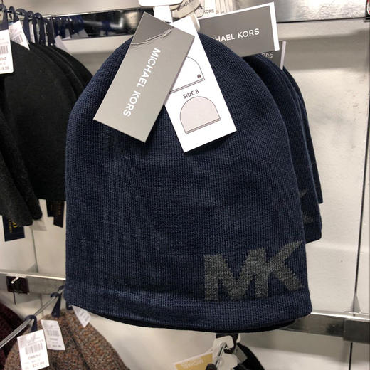  MICHAEL KORS/MK  男女秋冬纯色百搭logo保暖针织毛线帽 商品图2