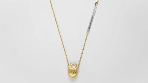 medium anatomic heart necklace 商品图0