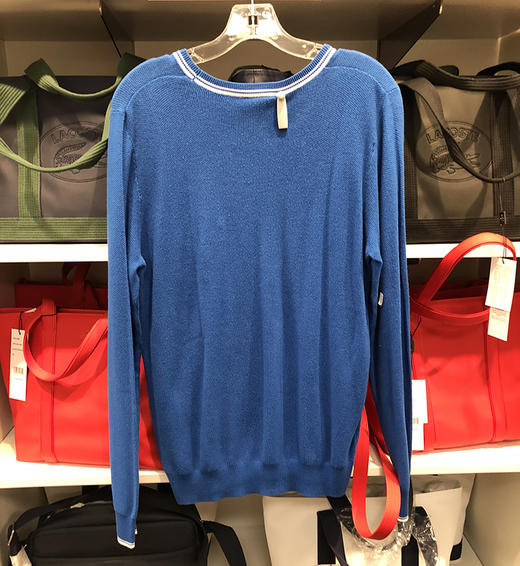 19新款  Lacoste/拉科斯特 男长袖口袋针织衫AH9549 商品图1