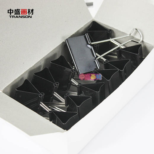 Artoop长尾票夹 黑色燕尾夹/资料试卷夹/夹子 51mm大号夹子 商品图2