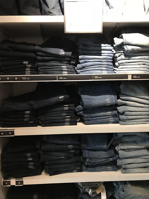   Abercrombie Fitch / AF  男士休闲直筒弹力水洗牛仔裤 商品图1