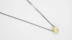 small anatomic heart necklace