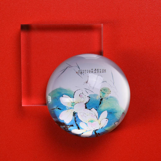 厂甸庙会特许商品        画家冯倩水晶镇尺 商品图1