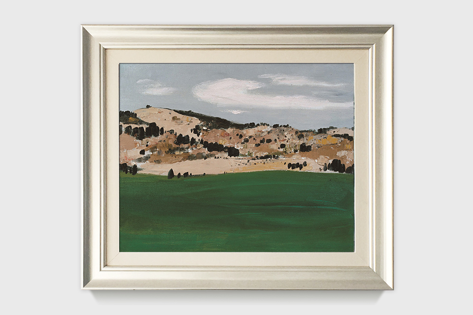 吴冠中|《落户草原》——综合版（油画）