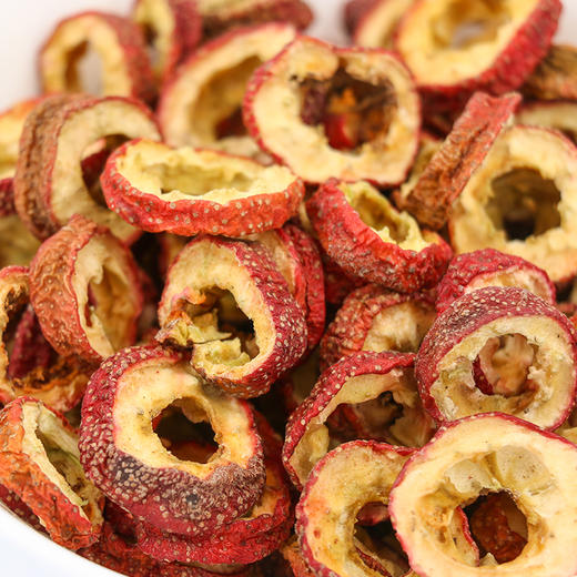 山楂瓶装120克，源自道地产区山东基地，手工切片去核，山楂圈饱满均匀，无杂质 商品图4