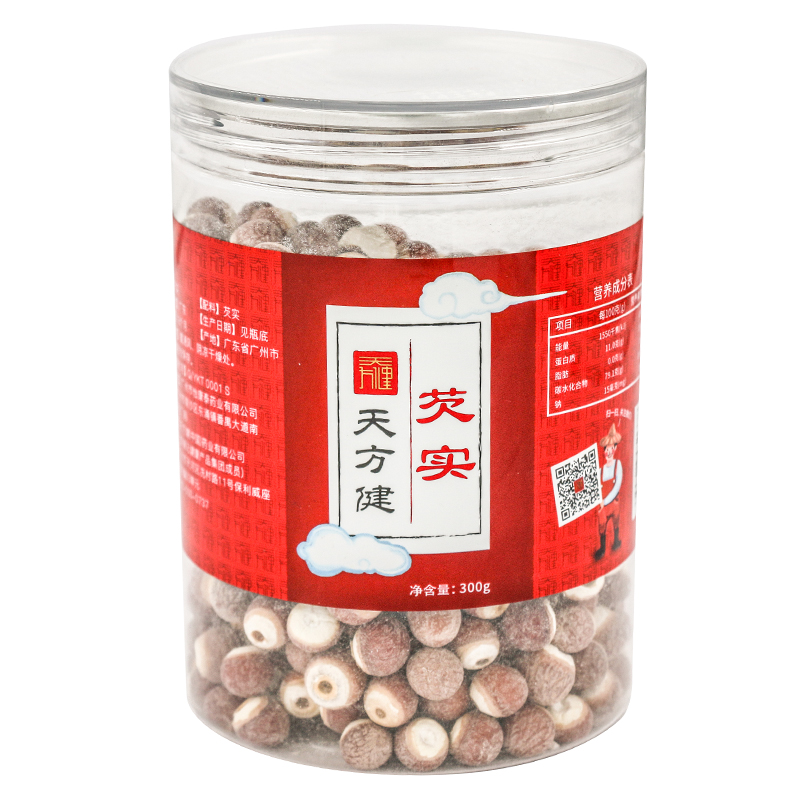芡实瓶装300克,广东肇庆道地产区鸡头芡实，原粒芡实，个大均匀，表皮棕红