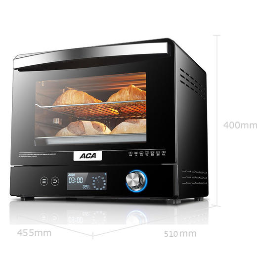北美电器（ACA） 电烤箱智能家用ATO-EW3817wifi烘焙语音烤箱 黑色 商品图0