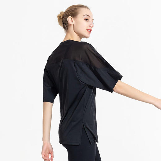FS198梵美人瑜伽服罩衣（锦纶+氨纶）黑色 商品图1