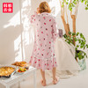 韩都衣舍2019春新款女装韩版粉色宽松长袖连衣裙OM88021槿 商品缩略图1