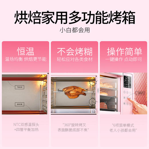 ACA北美电器烤箱家用烘焙蛋糕迷你小烤箱多功能全自动商用电烤箱 商品图1