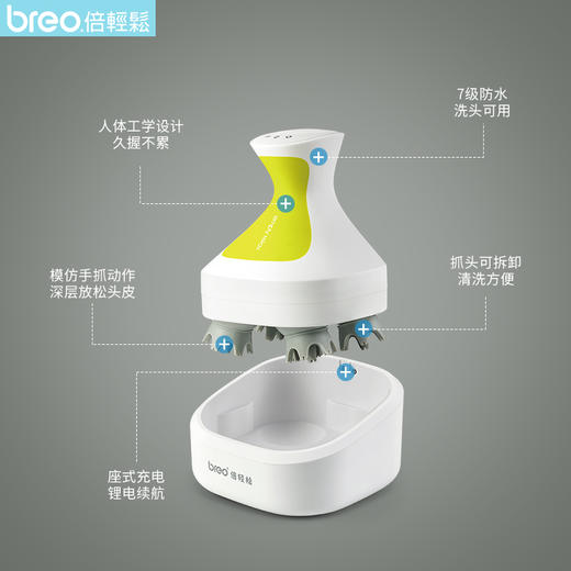 倍轻松龙抓手头皮按摩器头部按摩器全身按摩仪多功能按摩仪龙爪手 商品图3