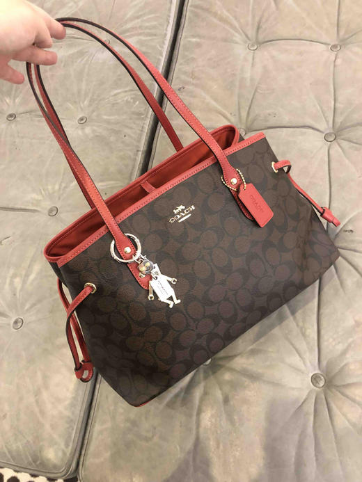 降价！coach 大号鲶鱼包老花色全 商品图0