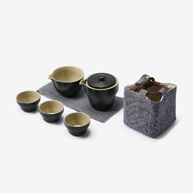 黑釉旅行茶器礼