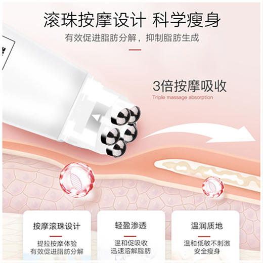 【纤体瘦身 提拉紧致】芙瑞塔新款滚轮瘦身霜 纯进口原料 促进脂肪分解 科学瘦身 温和不刺激 商品图1