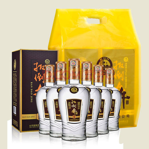 【推荐】扳倒井白酒 42度纯酿 500ml*6瓶 白酒整箱特价 口感浓香型 送手提袋 商品图0