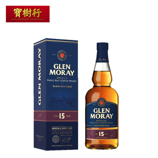 【Glen Moray】格兰莫雷15年700ml 苏格兰单一麦芽威士忌原装进口洋酒 商品图2