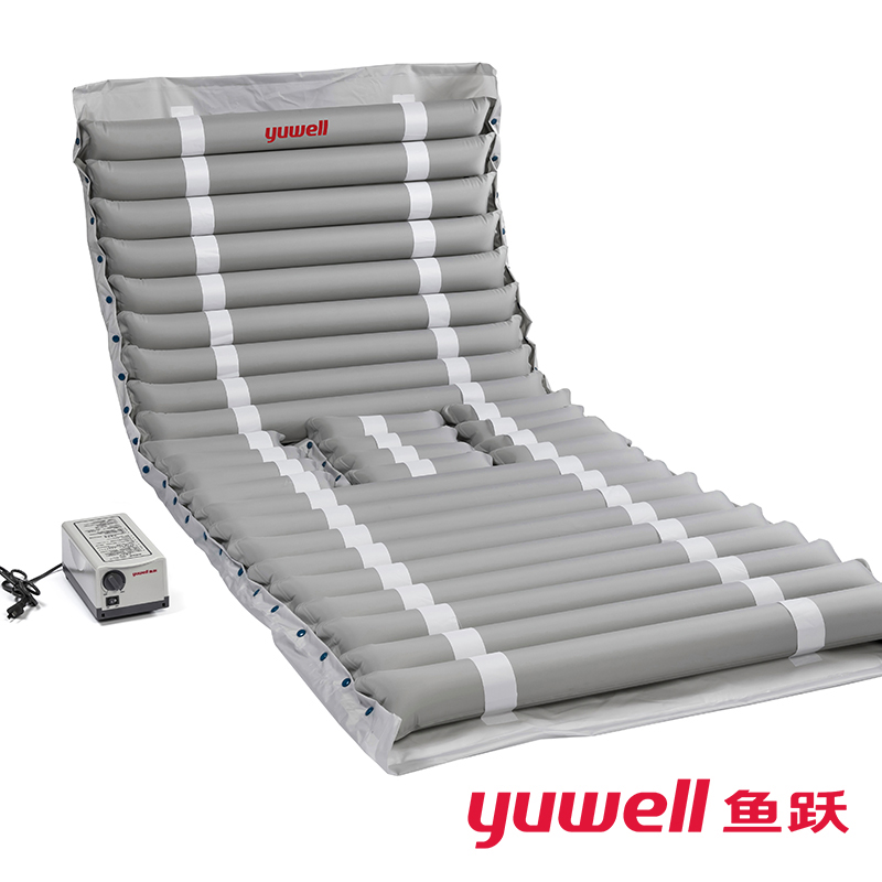 鱼跃(yuwell)防褥疮气床垫 条纹式22管带便孔 医用气垫床单人防褥疮