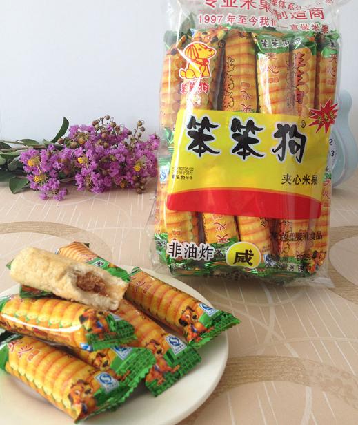 【百汇到家】笨笨狗夹心米果166g 商品图1