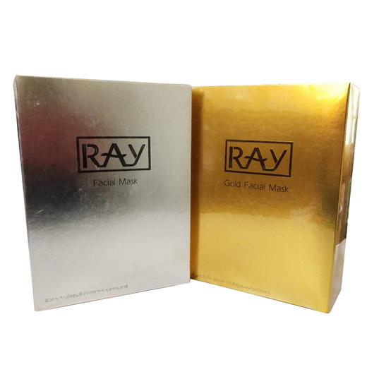 泰国妆蕾版RAY蚕丝面膜金银色保湿补水提亮收缩毛孔官方正品 商品图0
